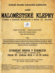 Maloměstské klepny_plakát Žihobce